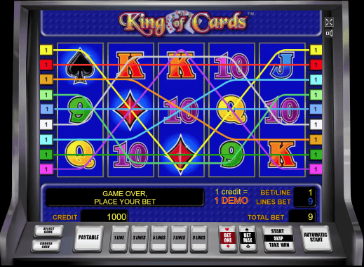 Игровой автомат King of Cards (Король Карт) - играть онлайн
