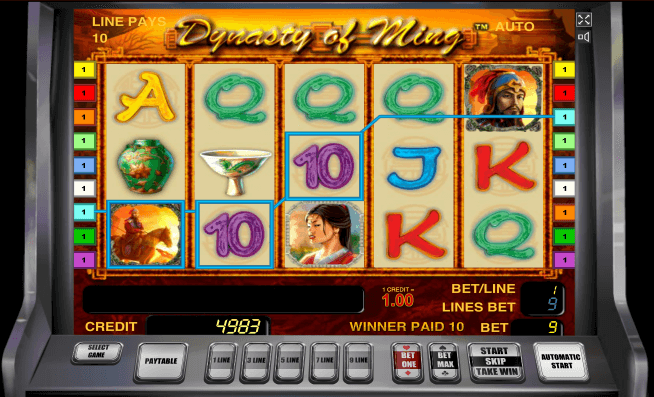 Игровой автомат The Ming Dynasty (Династия Мин) - в казино X