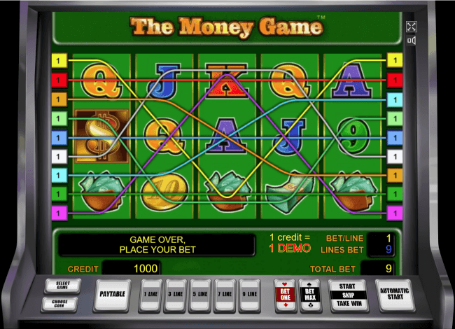 Игровой автомат The Money Game (Игра Денег) - играть онлайн